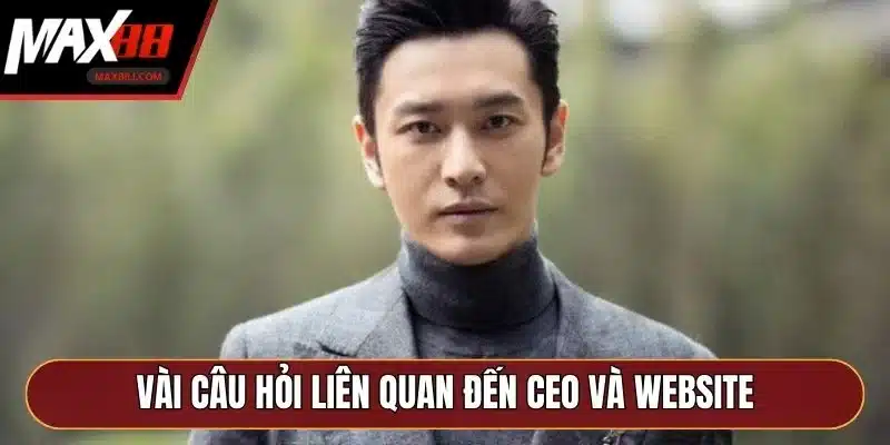 Vài câu hỏi liên quan đến CEO và website